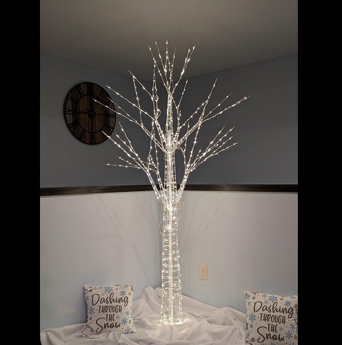 7ft LED Winter Tree - Themed Rentals - Lit Twig Tree for rent Minneapolis
